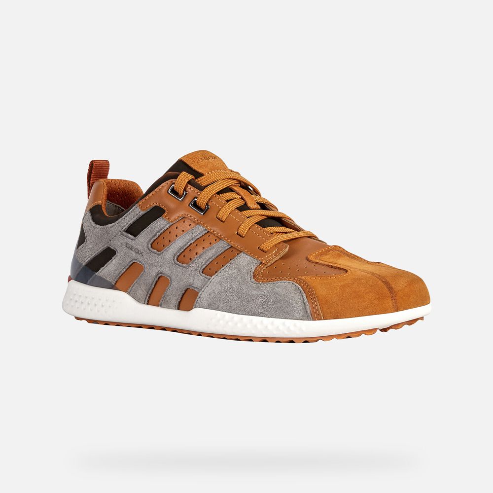 Tenis Geox Homem Laranja/Cinzentas - Snake.2 - FYGUB5160